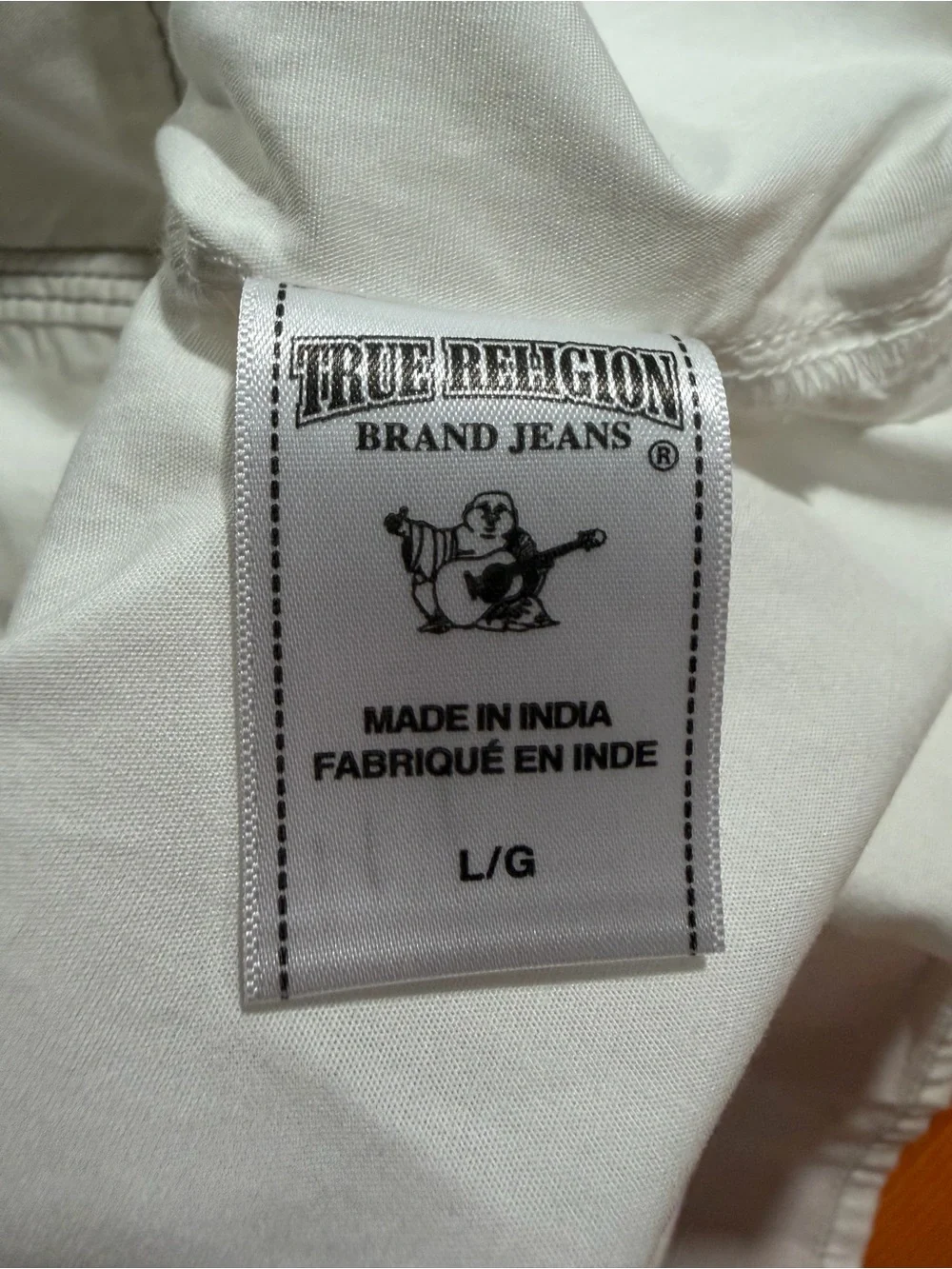 True Religion Men’s White Short Sleeve Shirt Pearl Snap Buttons
